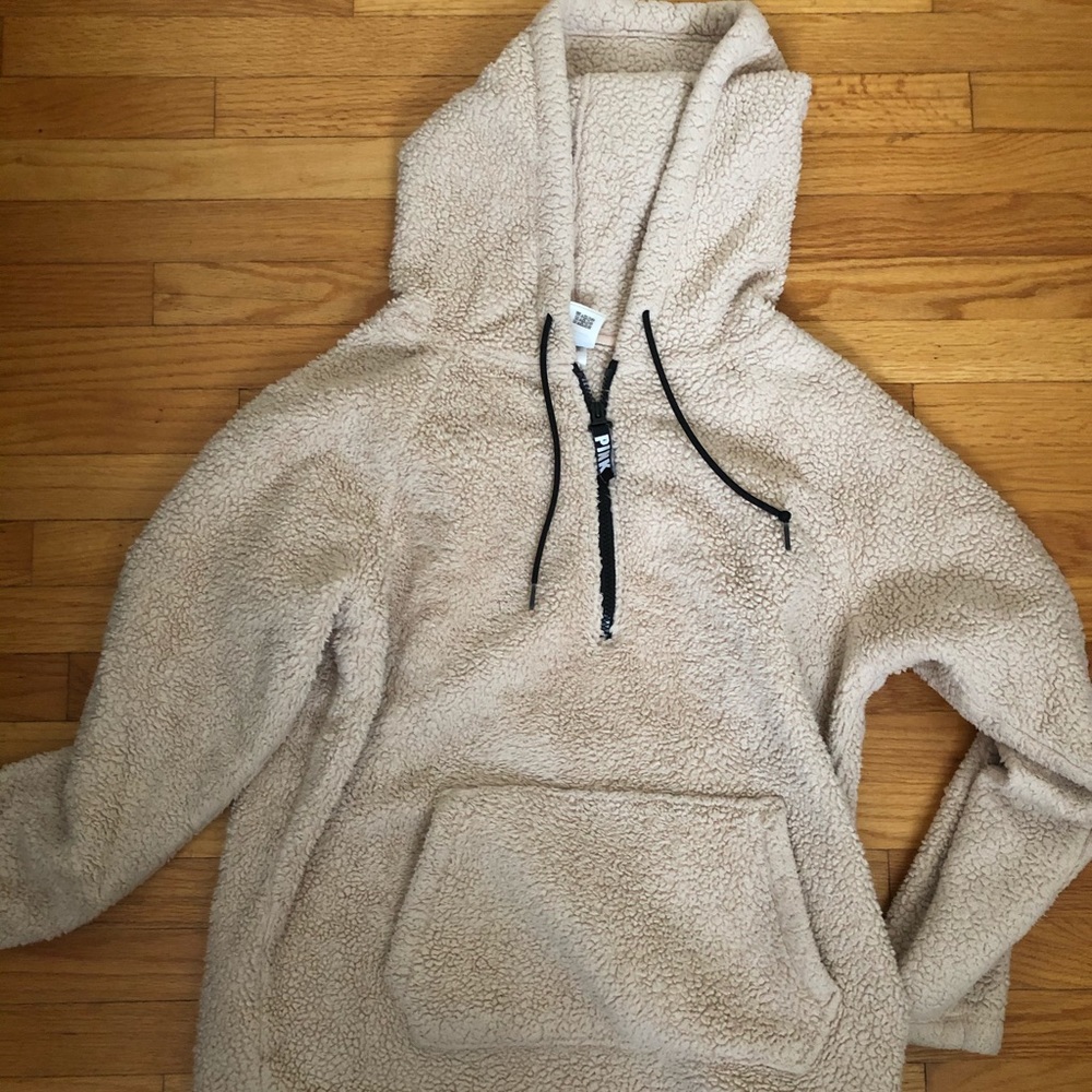 Pink Victoria’s Secret Hoodie Sherpa